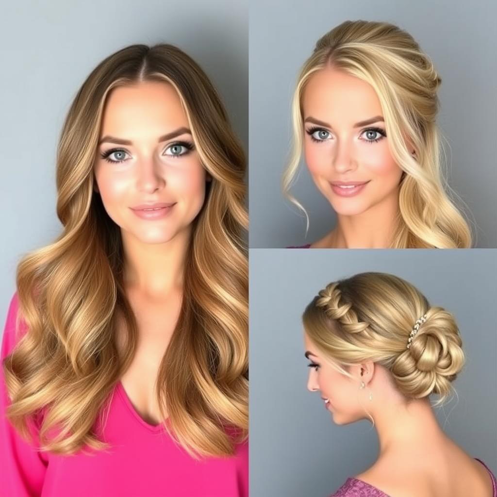 بهترین مدلهای مو بلند برای صورت لوزی