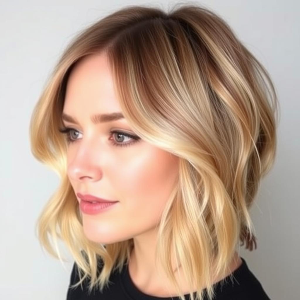 مدل مو برای صورت مثلثی با موهای متوسط