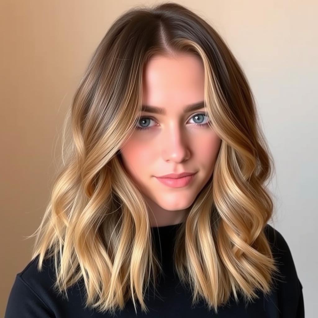 مدل موهای متوسط مناسب صورت مربعی