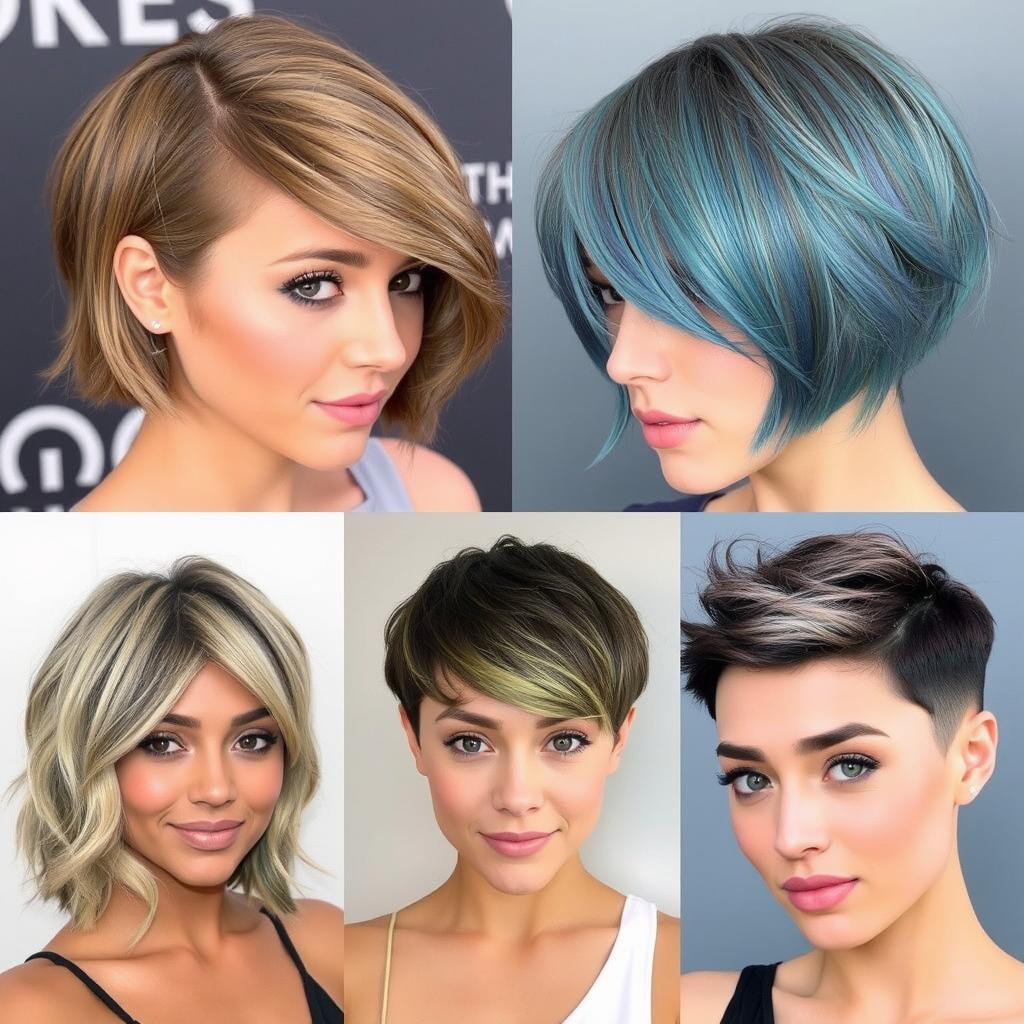 مدلهای موی کوتاه مناسب برای صورت مثلثی