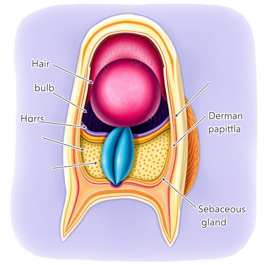 آناتومی فولیکول مو