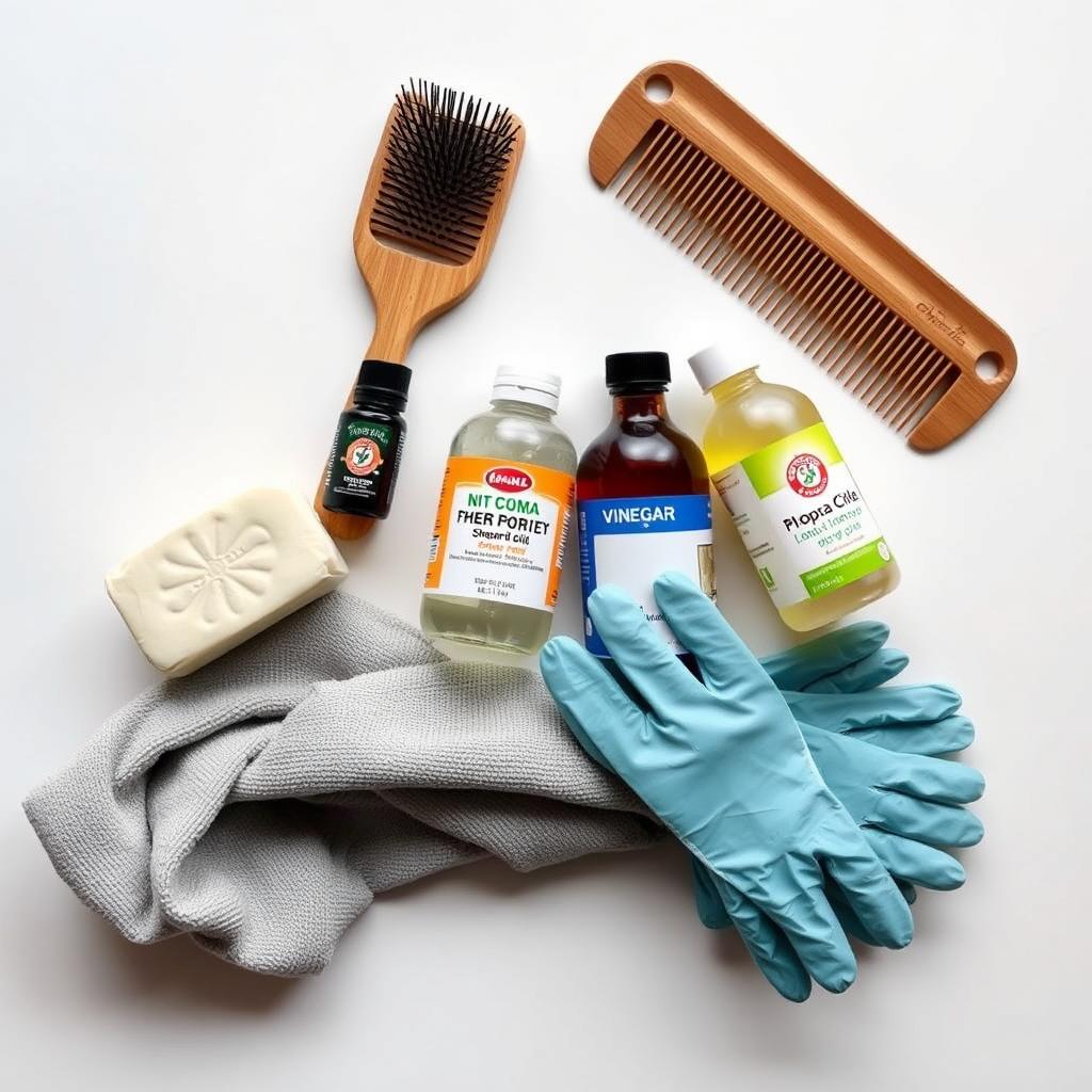 مواد و وسایل مورد نیاز برای درمان خانگی شپش