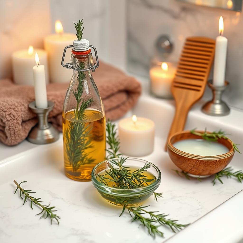 روشهای استفاده از رزماری برای مو