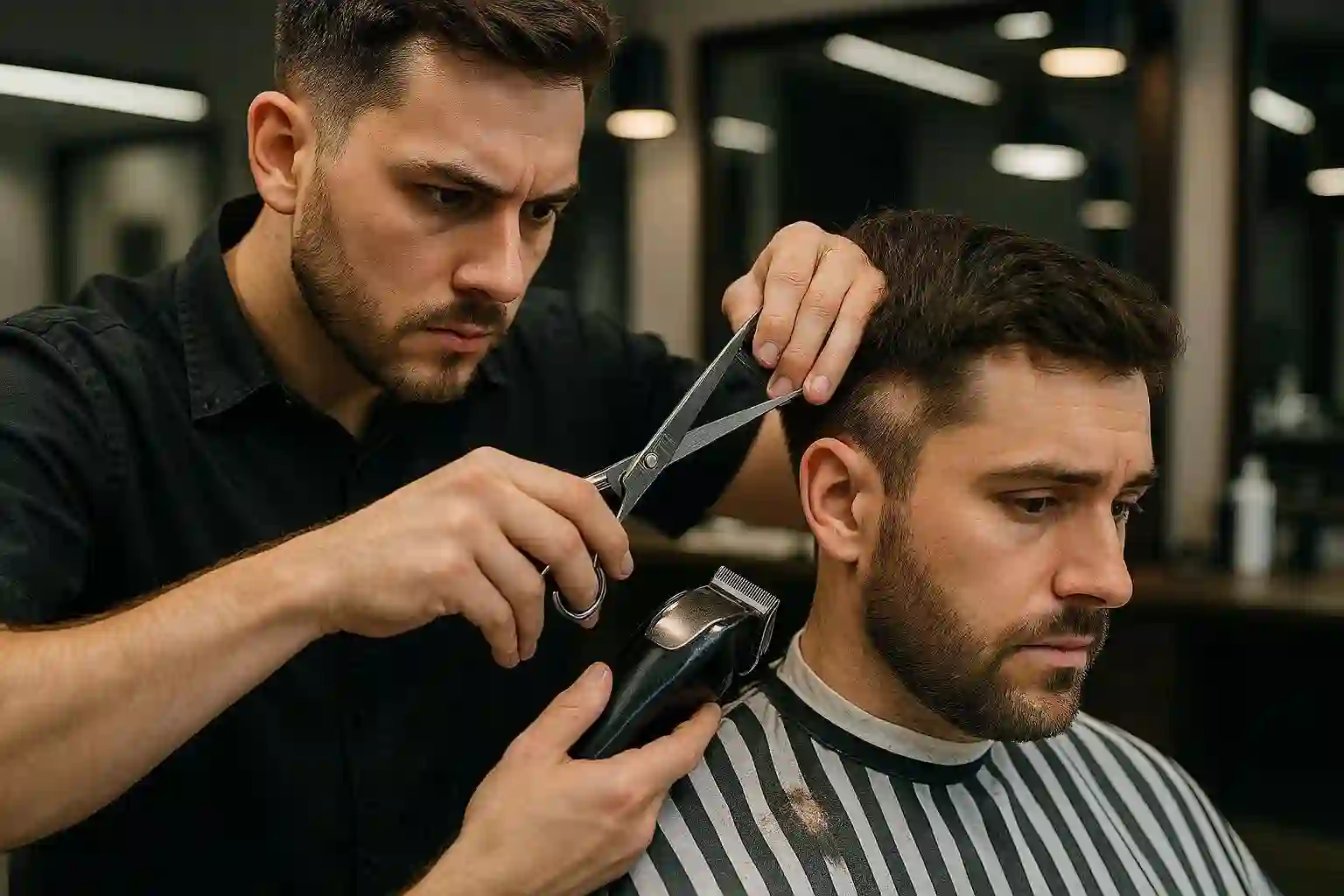 ۱۰ اشتباهات رایج در اصلاح مو مردانه که نباید انجام دهید!