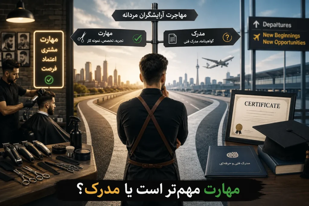 بهترین کشور ها برای مهاجرت آرایشگران مردانه در ۲۰۲۶ | بررسی درآمد واقعی و شرایط کار