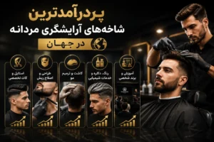 پردرآمدترین شاخه‌های آرایشگری مردانه در جهان