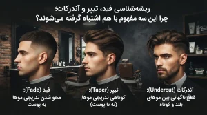 ریشهشناسی فید، تیپر و آندرکات؛ چرا این سه مفهوم با هم اشتباه گرفته میشوند؟