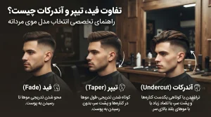 تفاوت فید، تیپر و آندرکات چیست؟ راهنمای تخصصی انتخاب مدل موی مردانه